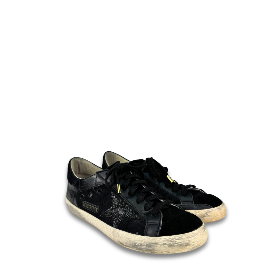 Golden Goose Black Superstar sneakers - Size 40