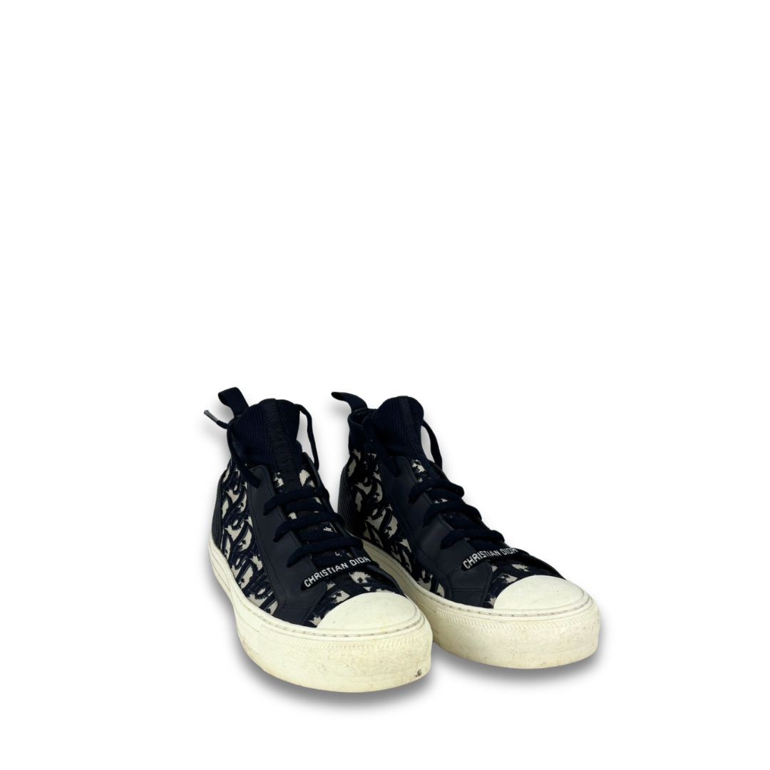 Dior Oblique Sock High Top Sneakers - Size 37