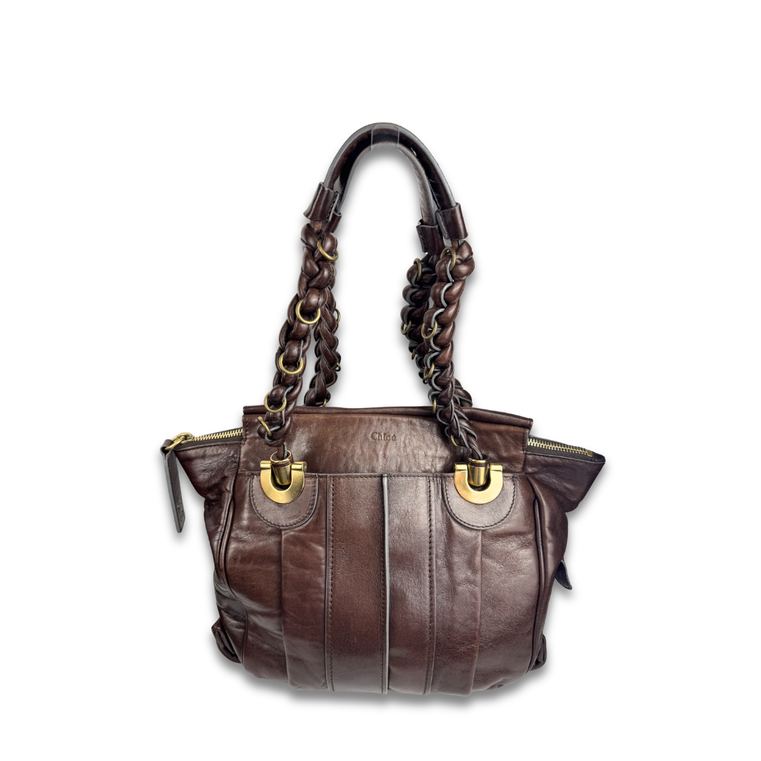 Chloe Large Brown Heloise Shoulder Bag
