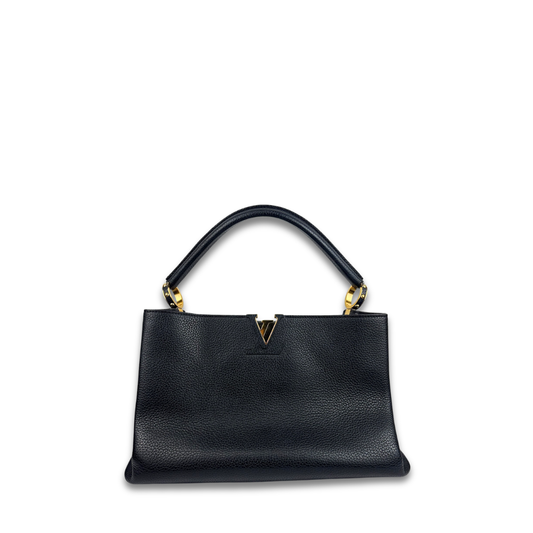 Louis Vuitton Black Capucines MM