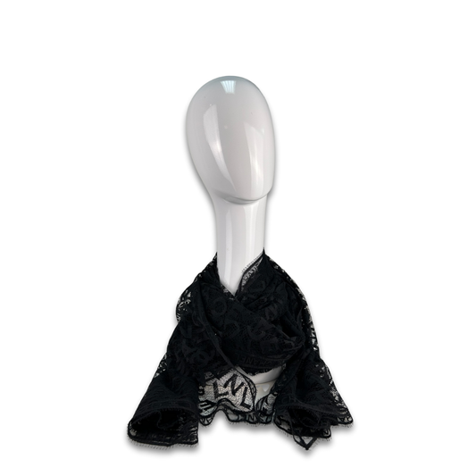 Chanel Logo Lace Shawl