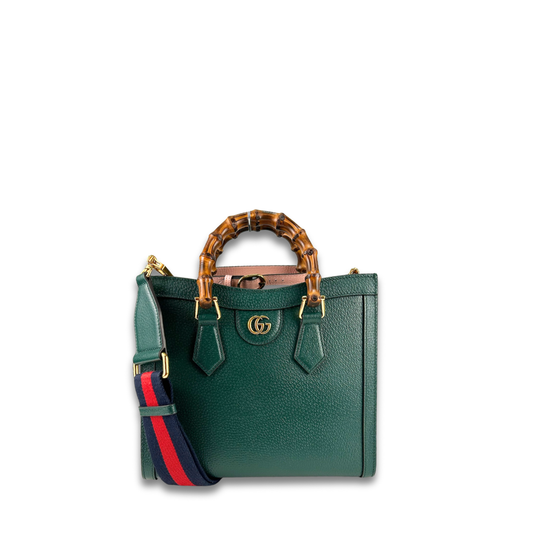 Gucci Green Small Diana Tote Bag