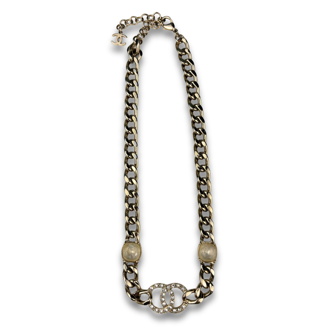 Chanel Curb Link Choker Necklace