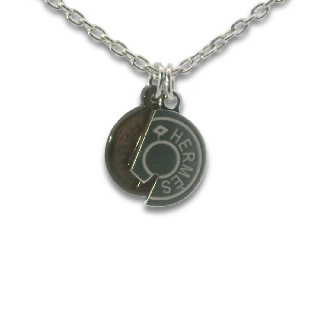 Hermès Black Carrousel Necklace