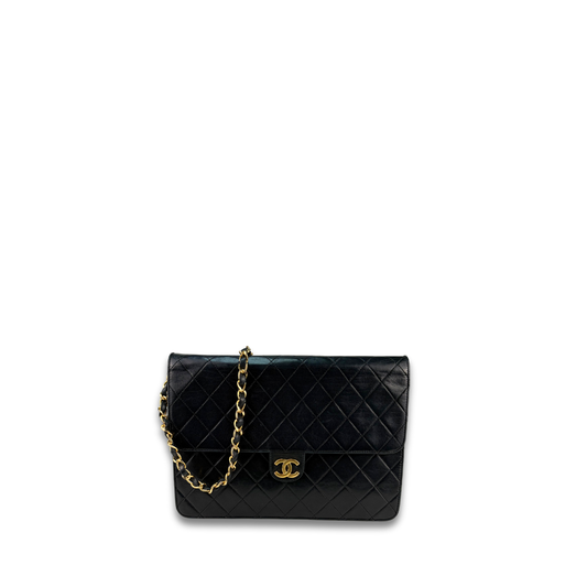 Chanel Black Pushlock Shoulder Bag