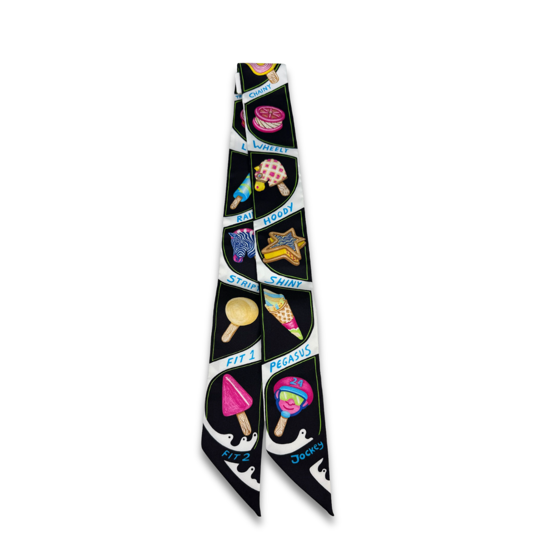 Hermès Funny Ice Cream Silk Twilly