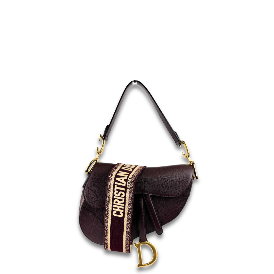 Dior Calfskin Saddle Bag with Strap