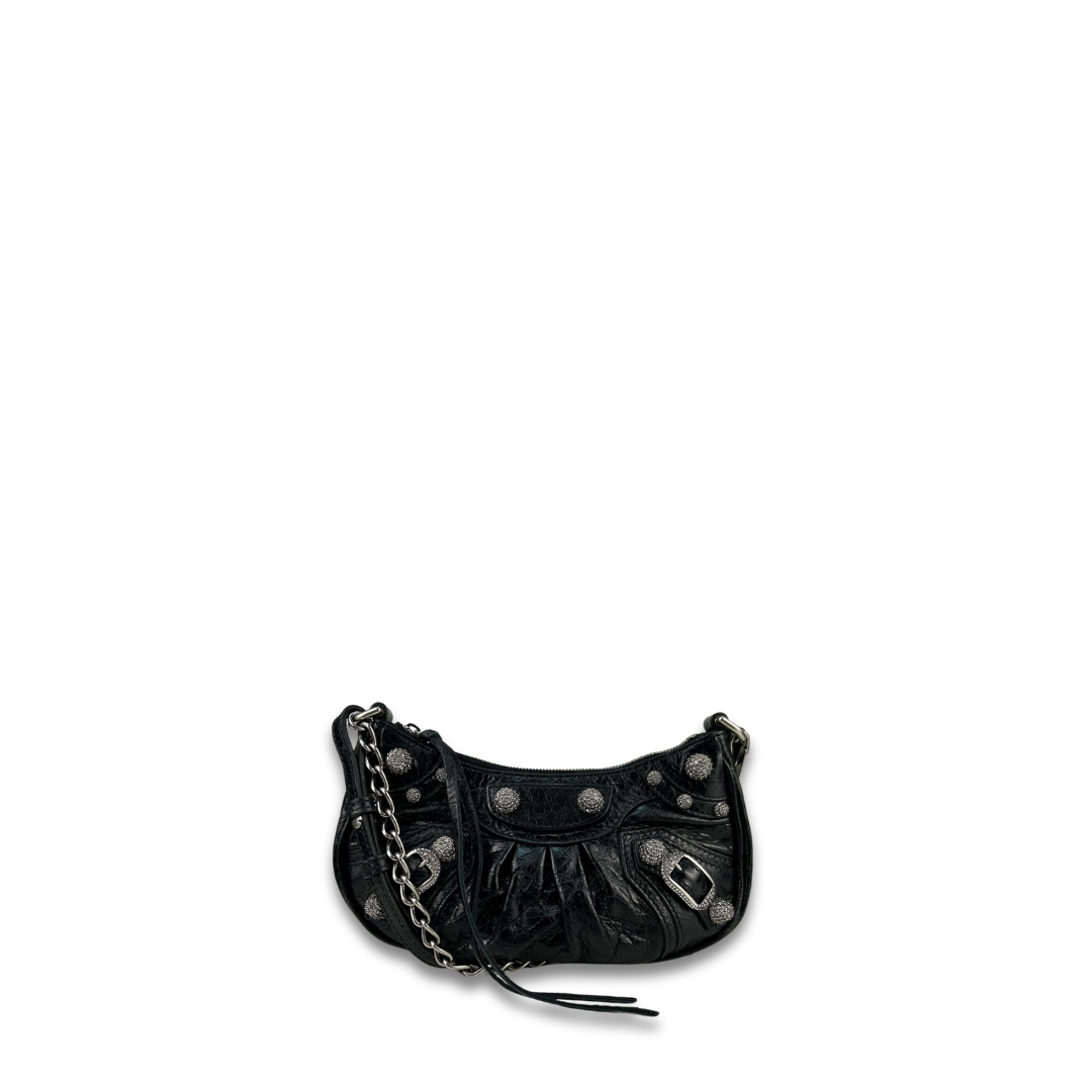 Balenciaga Crystal Studded Le Cagole Mini Shoulder Bag
