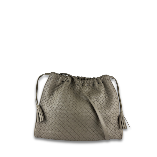 Bottega Veneta Drawstring Tassel Shoulder Bag