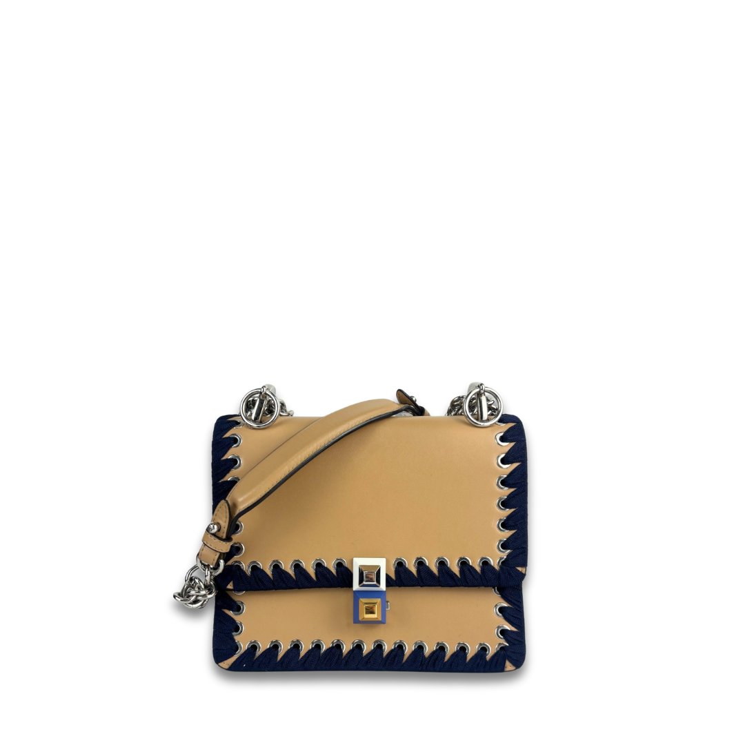 Fendi Mini I Kan Ribbon Whipstich Shoulder Bag