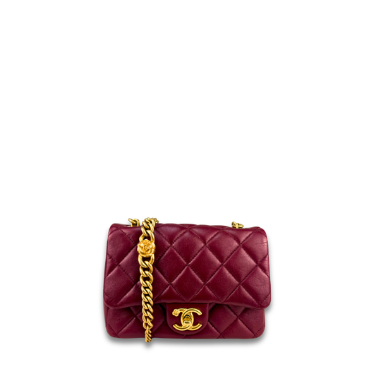 Chanel Camellia Chain Mini Flap Bag