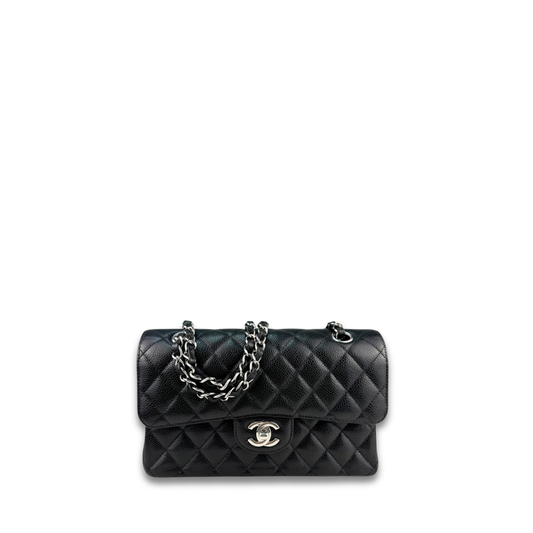 Chanel Black Caviar Classic Small Double Flap