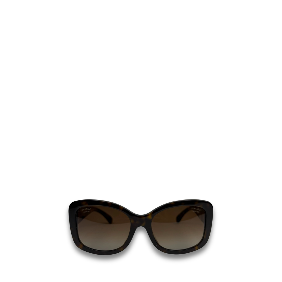 Chanel Oversized Tortoiseshell Sunglasses