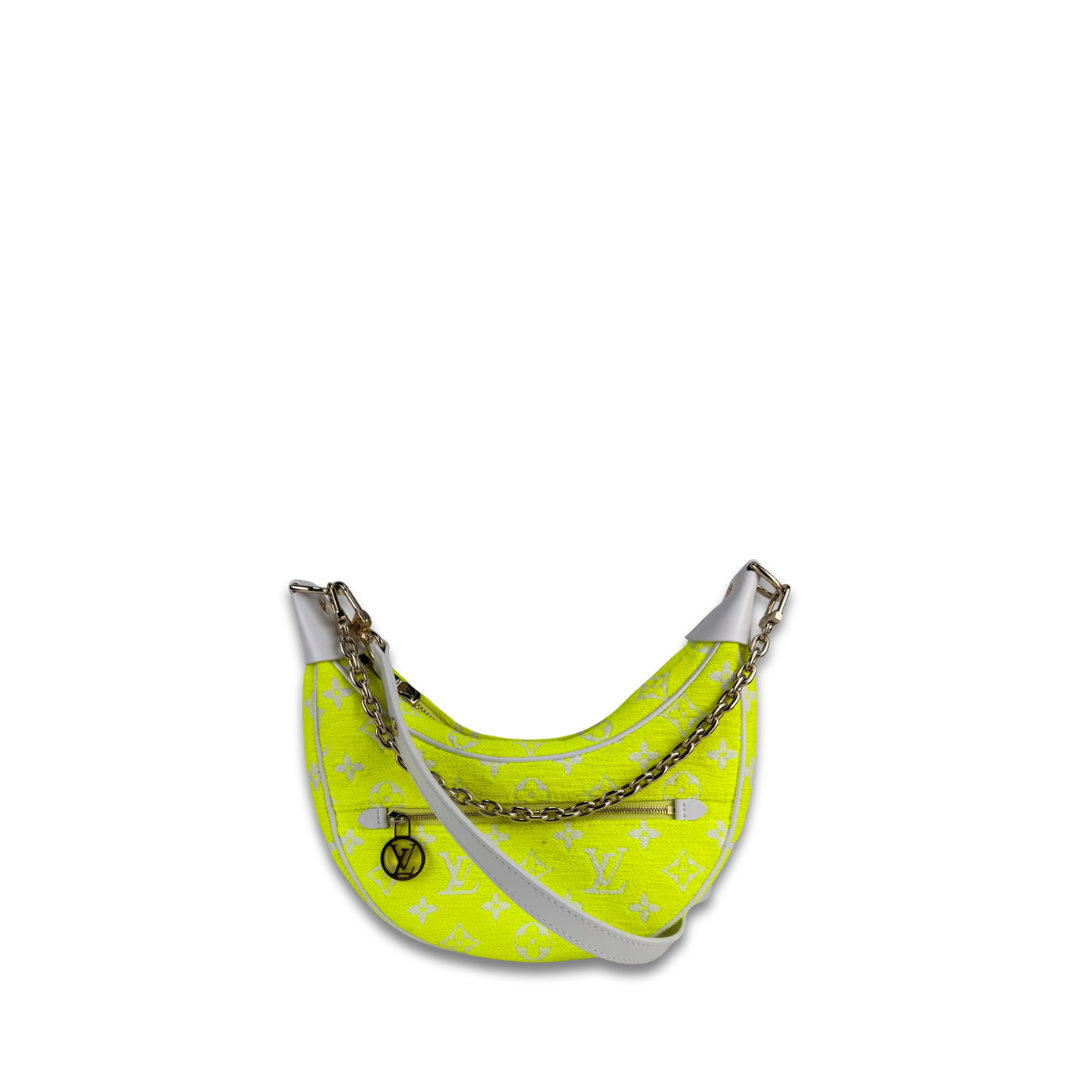 Louis Vuitton Yellow Jacquard Velvet Loop