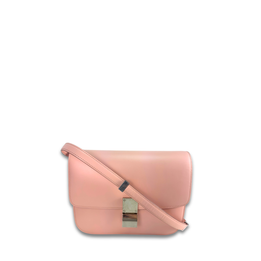 Celine Light Pink Small Calfskin Box Bag