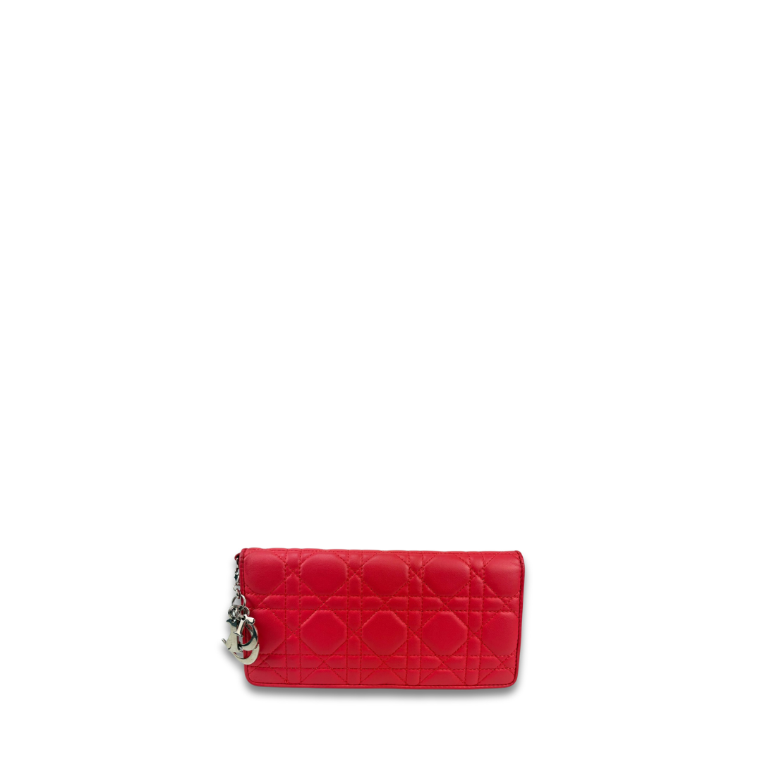 Dior Hot Pink Cannage Wallet
