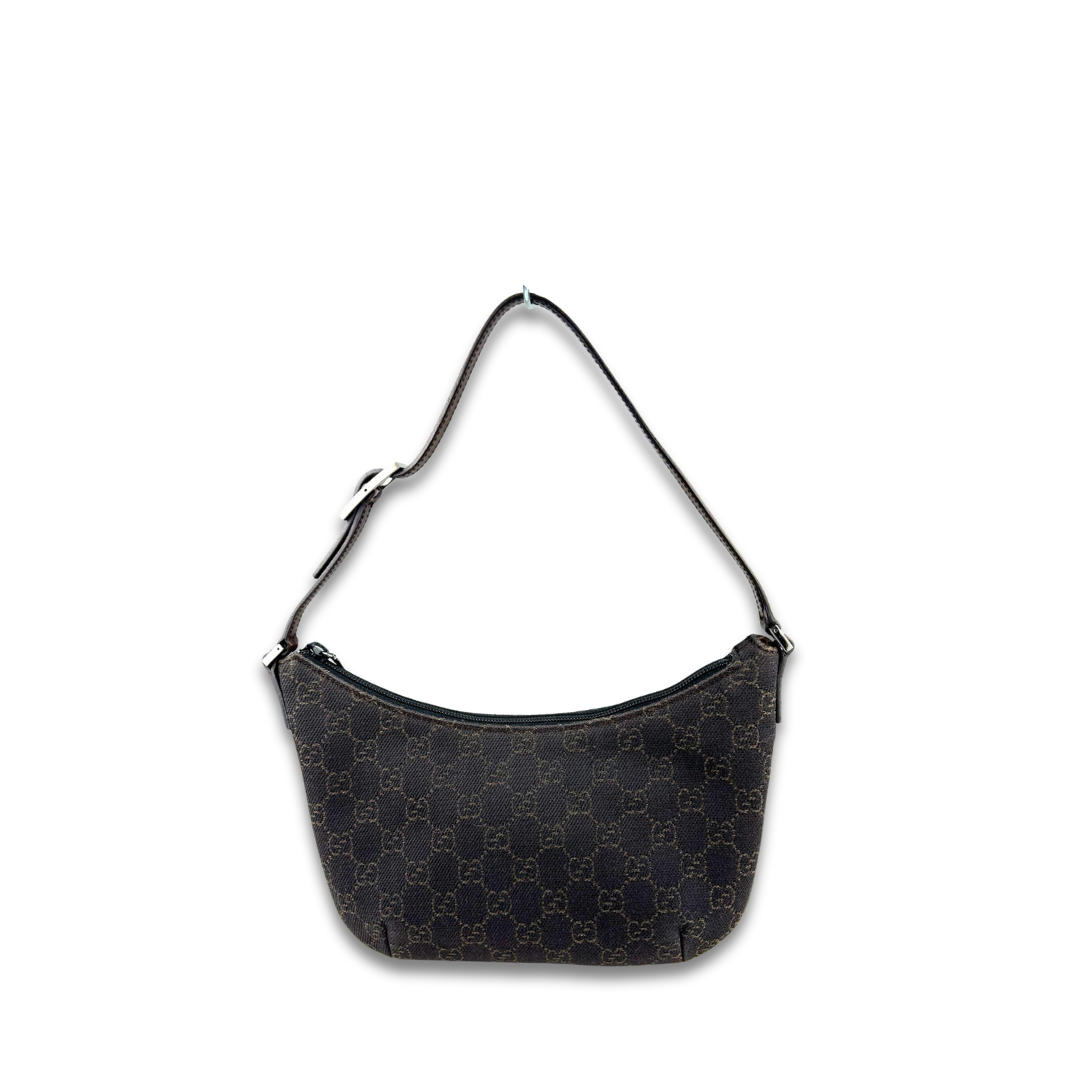 Gucci Brown Canvas Shoulder Bag