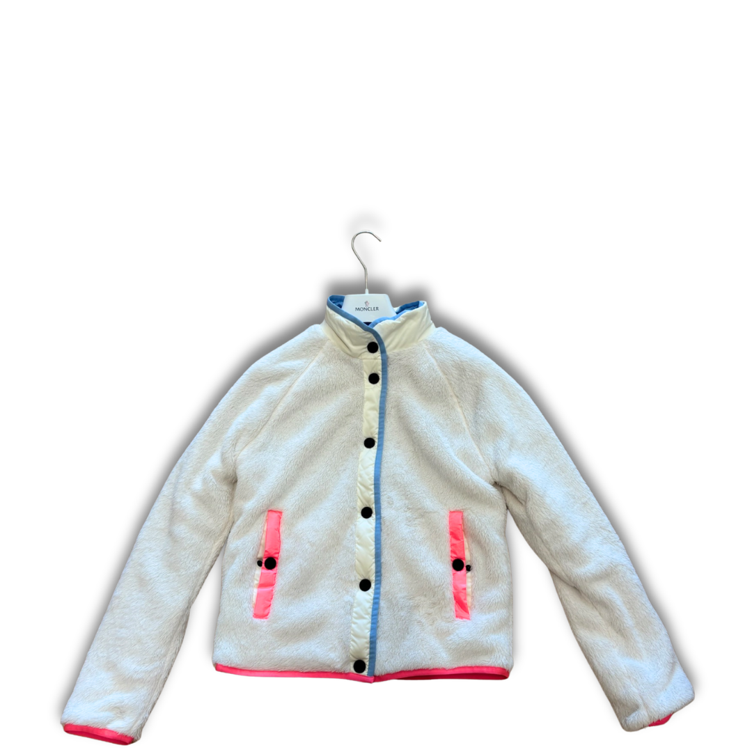 Moncler Light Blue Reversible Fleece Bomber