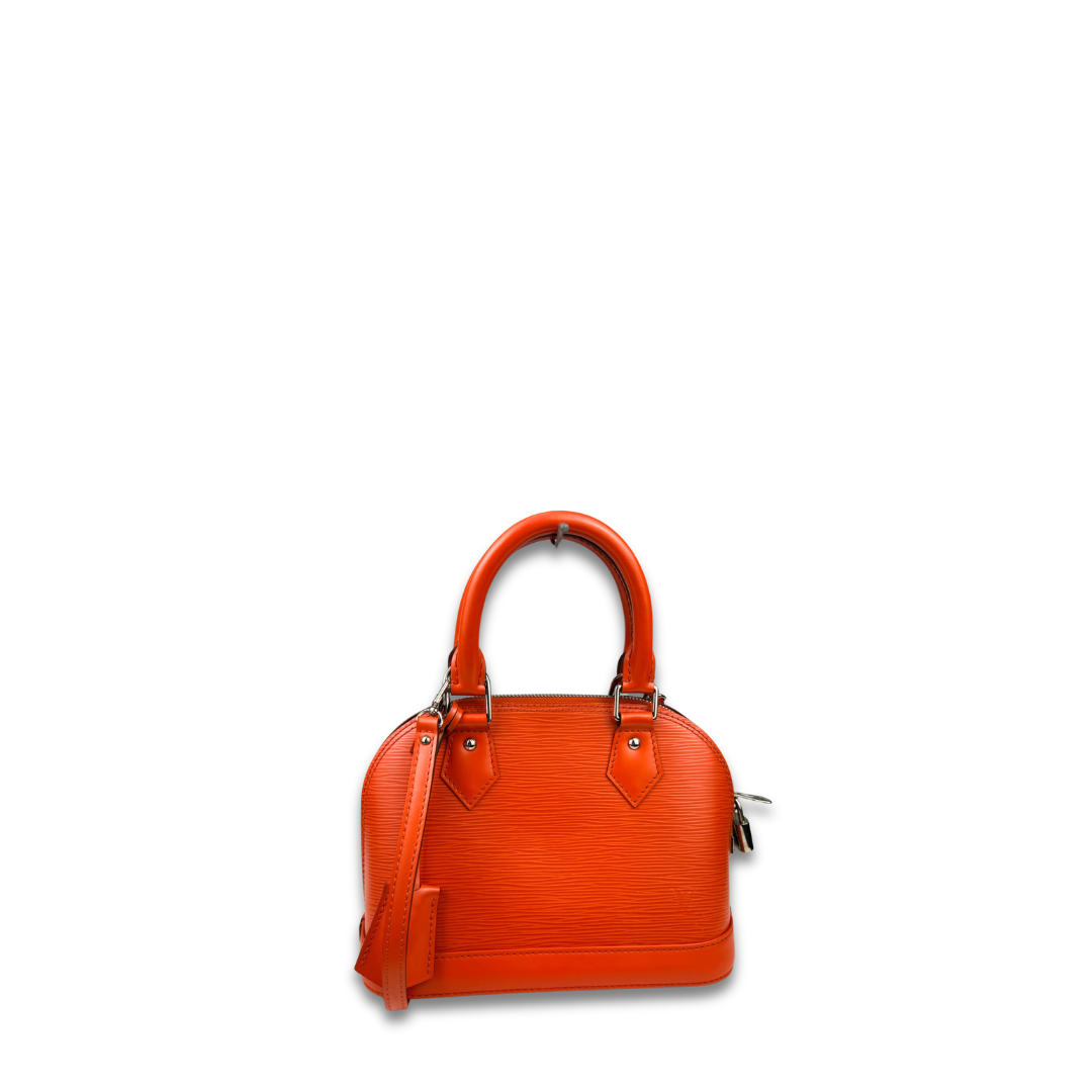 Louis Vuitton Orange Epi Leather Alma BB