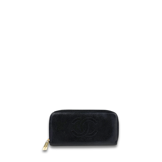 Chanel CC Timeless Zip Around Wallet