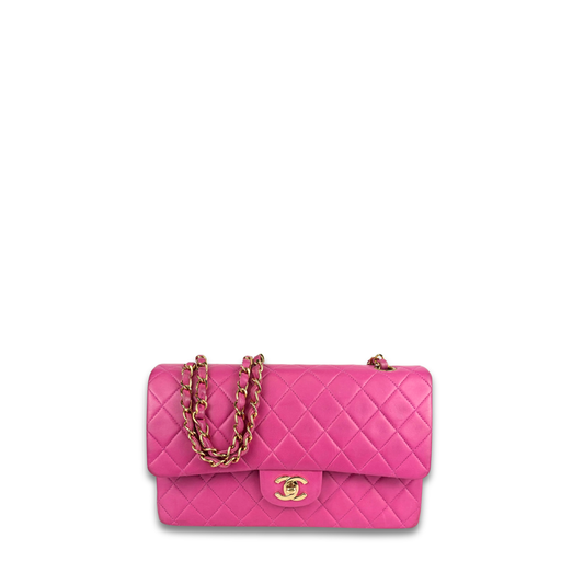 Chanel Classic Hot Pink Medium Double Flap