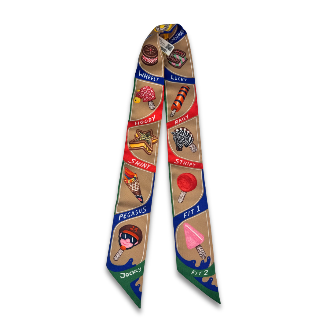 Hermès Funny Ice Cream Silk Twilly