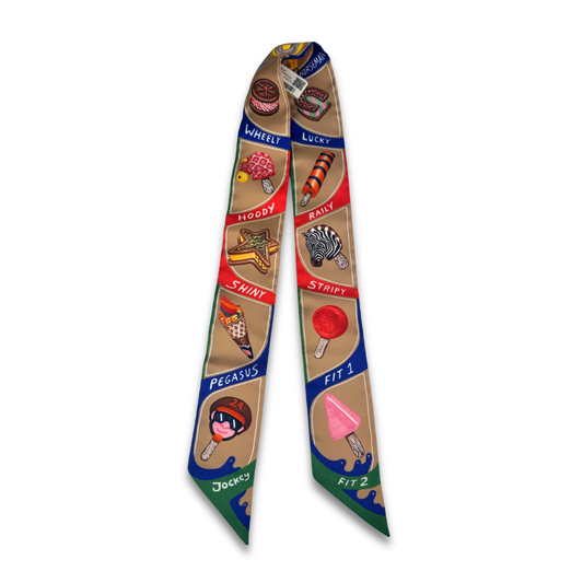 Hermès Funny Ice Cream Silk Twilly