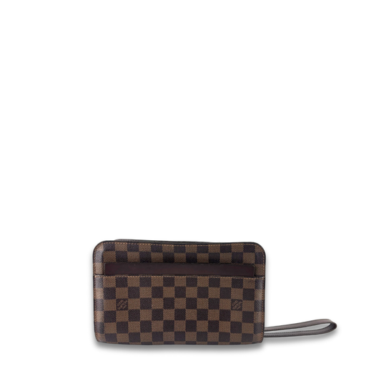 Louis Vuitton Damier Ebene Saint Louis Wristlet Clutch