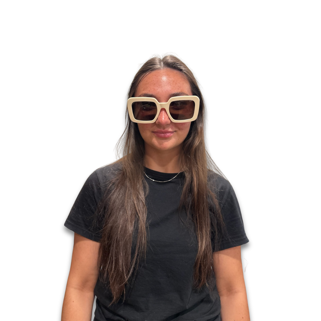 Celine White Square Sunglasses