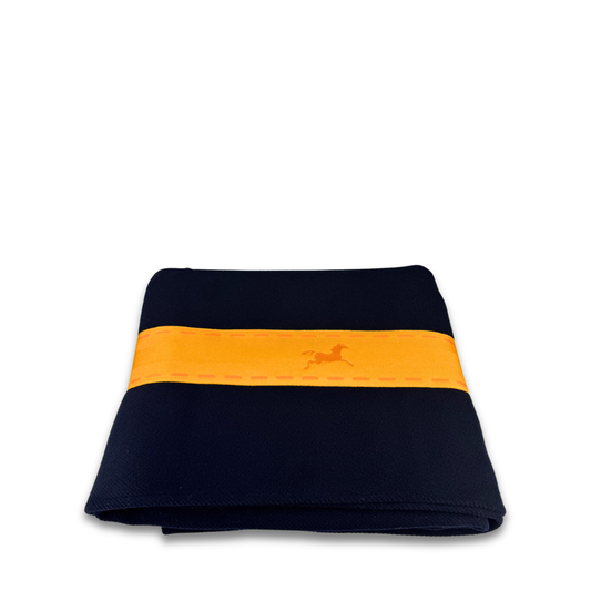 Hermès Navy Moorbrook Blanket