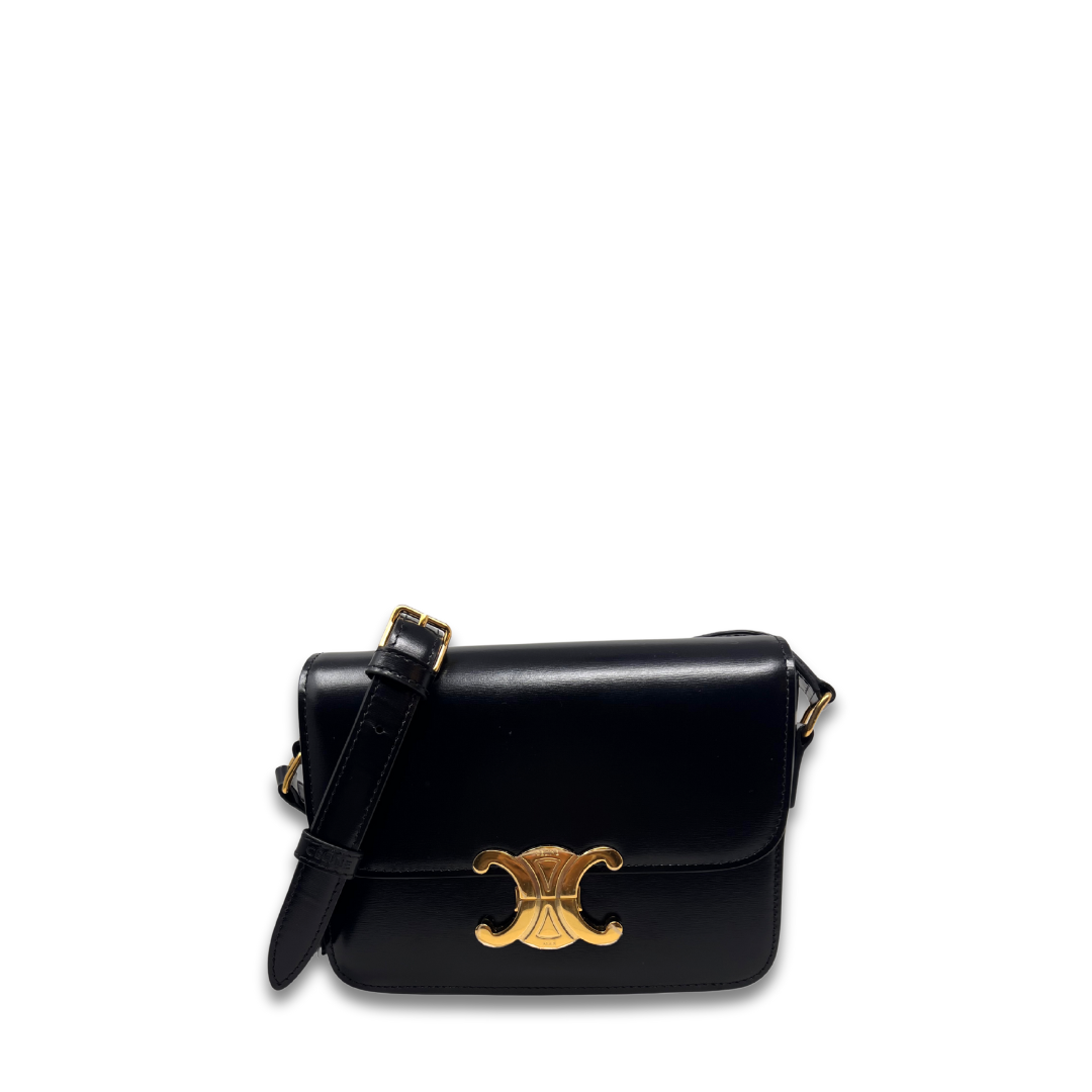 Celine Black Teen Triomphe Bag