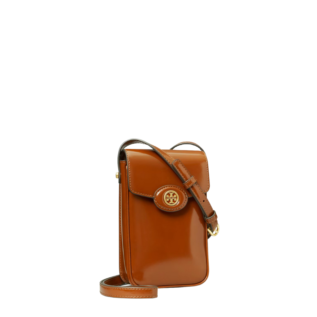 Tory Burch Robinson Spazzolato Phone Crossbody – Lola Saratoga Tory Burch Robinson Spazzolato Phone Crossbody – Lola Saratoga