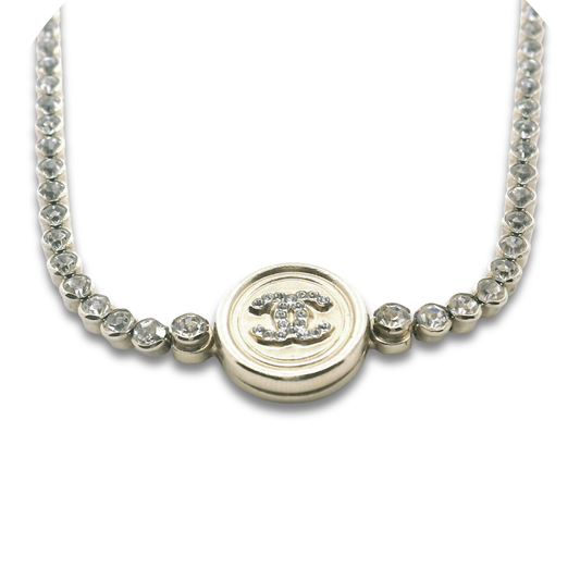 Chanel Bezel Crystal Necklace