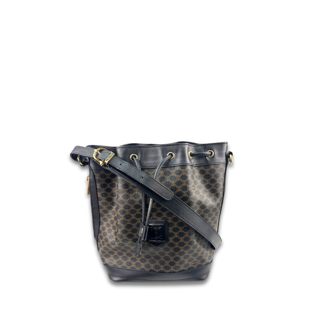 Celine Macadam Drawstring Crossbody