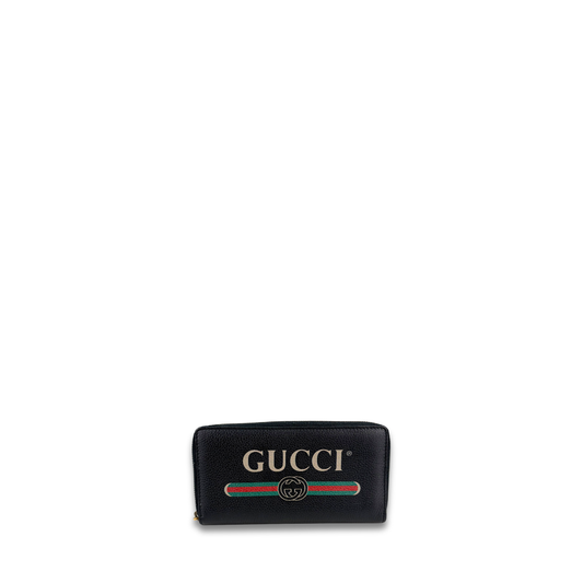 Gucci Signature Web Zip Around Wallet