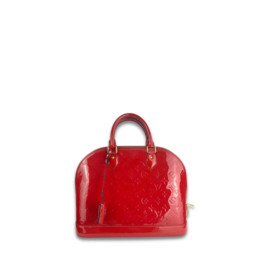 Louis Vuitton Red Vernis Alma PM