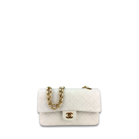 Chanel Classic White Medium Double Flap