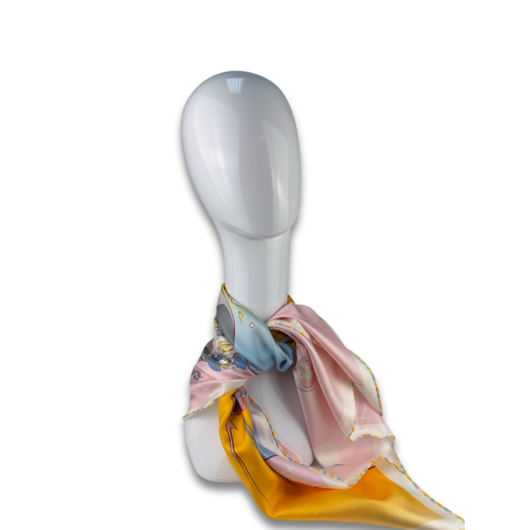 Hermès 'Space Derby' Silk Scarf 90