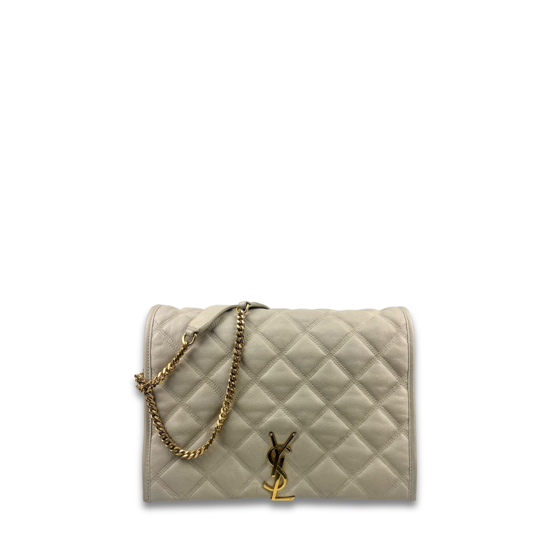 YSL Off White Becky Shoulder Bag