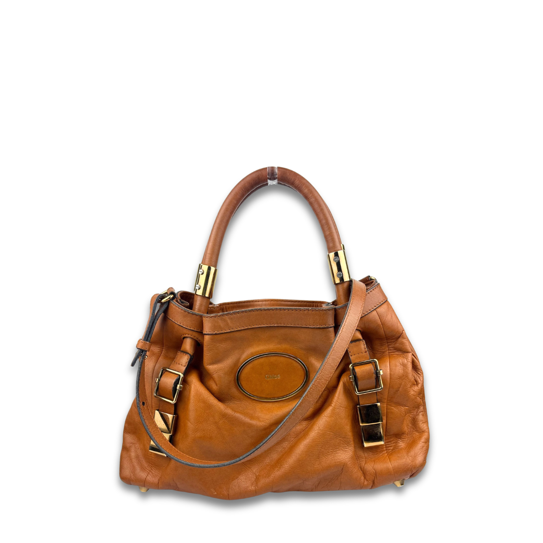 Chloe Victoria Leather Tote Bag