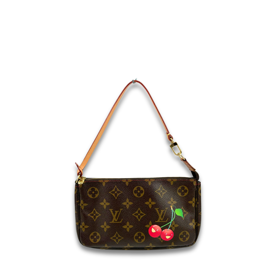Louis Vuitton x Takashi Murakami Cerises Monogram Pochette Accessories