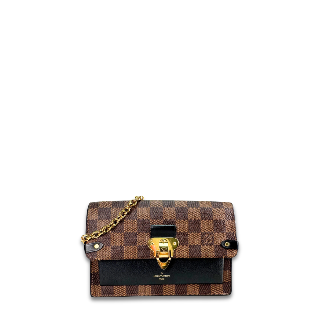 Louis Vuitton Damier Ebene Vavin Chain Wallet