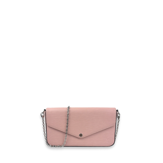 Louis Vuitton Pale Pink Epi Leather Pochette Felicie