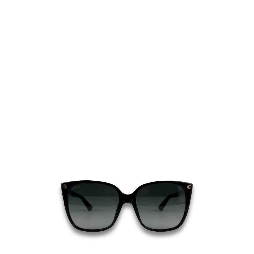 Gucci Black Oversized Gradient Sunglasses