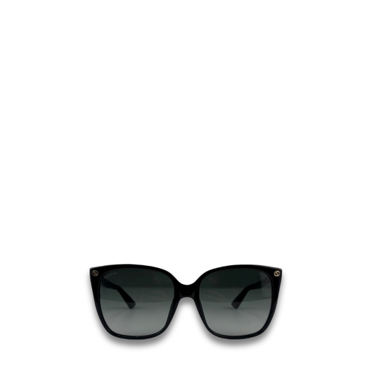 Gucci Black Oversized Gradient Sunglasses