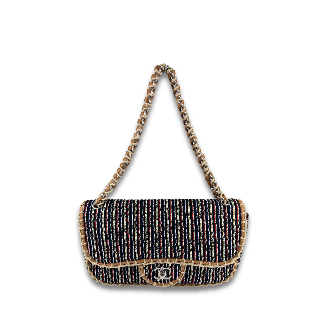 Chanel St. Tropez Multicolor Tweed Flap Bag