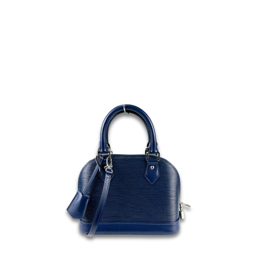Louis Vuitton Navy Epi Leather Alma BB
