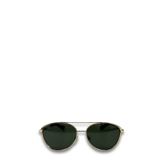 Burberry Gold Metal Aviator Sunglasses