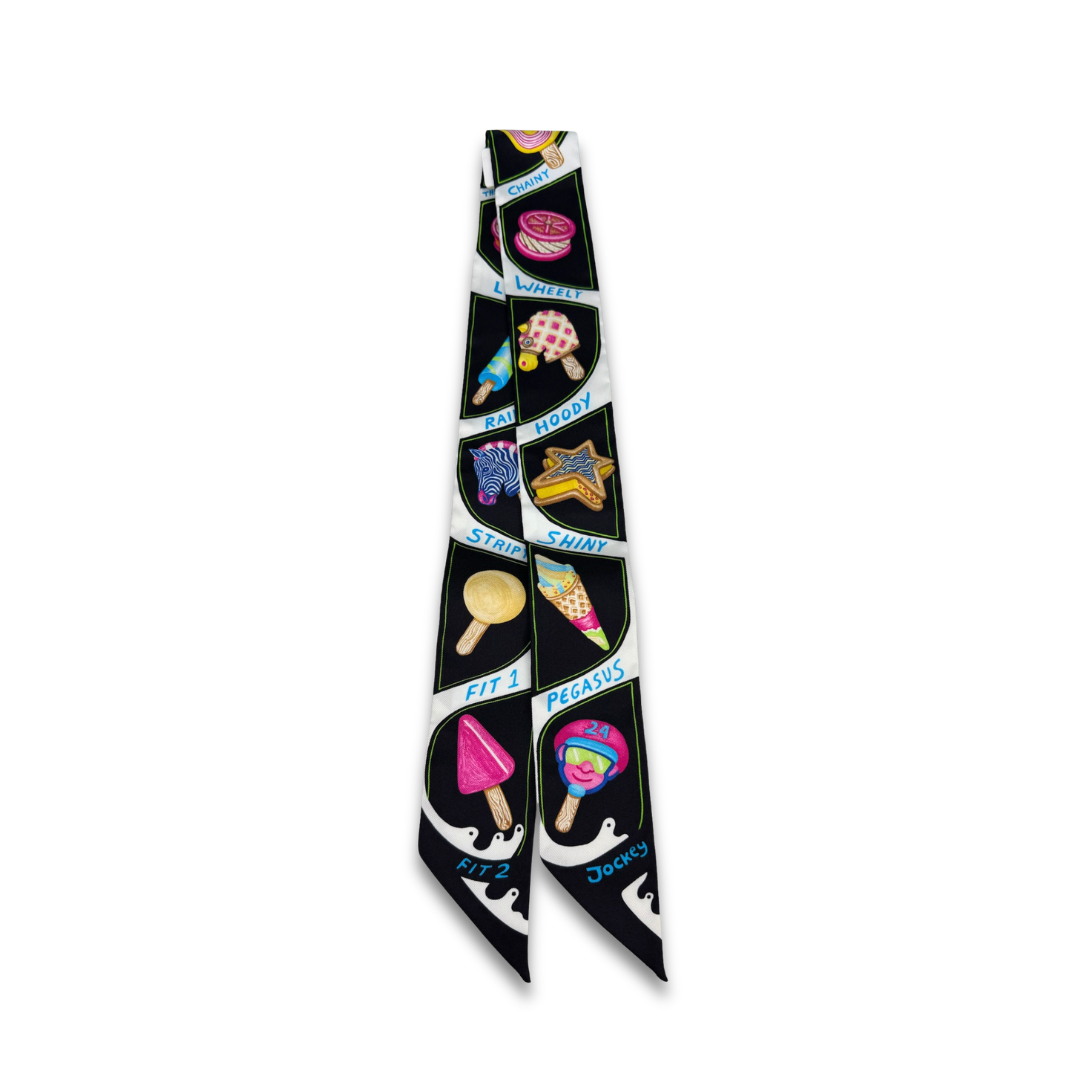 Hermès Funny Ice Cream Silk Twilly