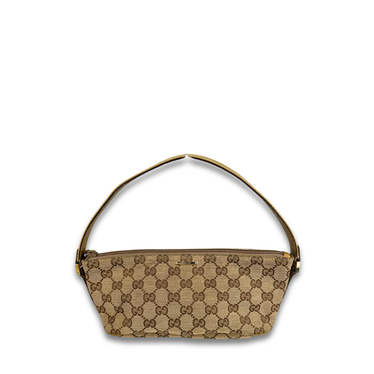 Gucci Brown GG Canvas Boat Pochette